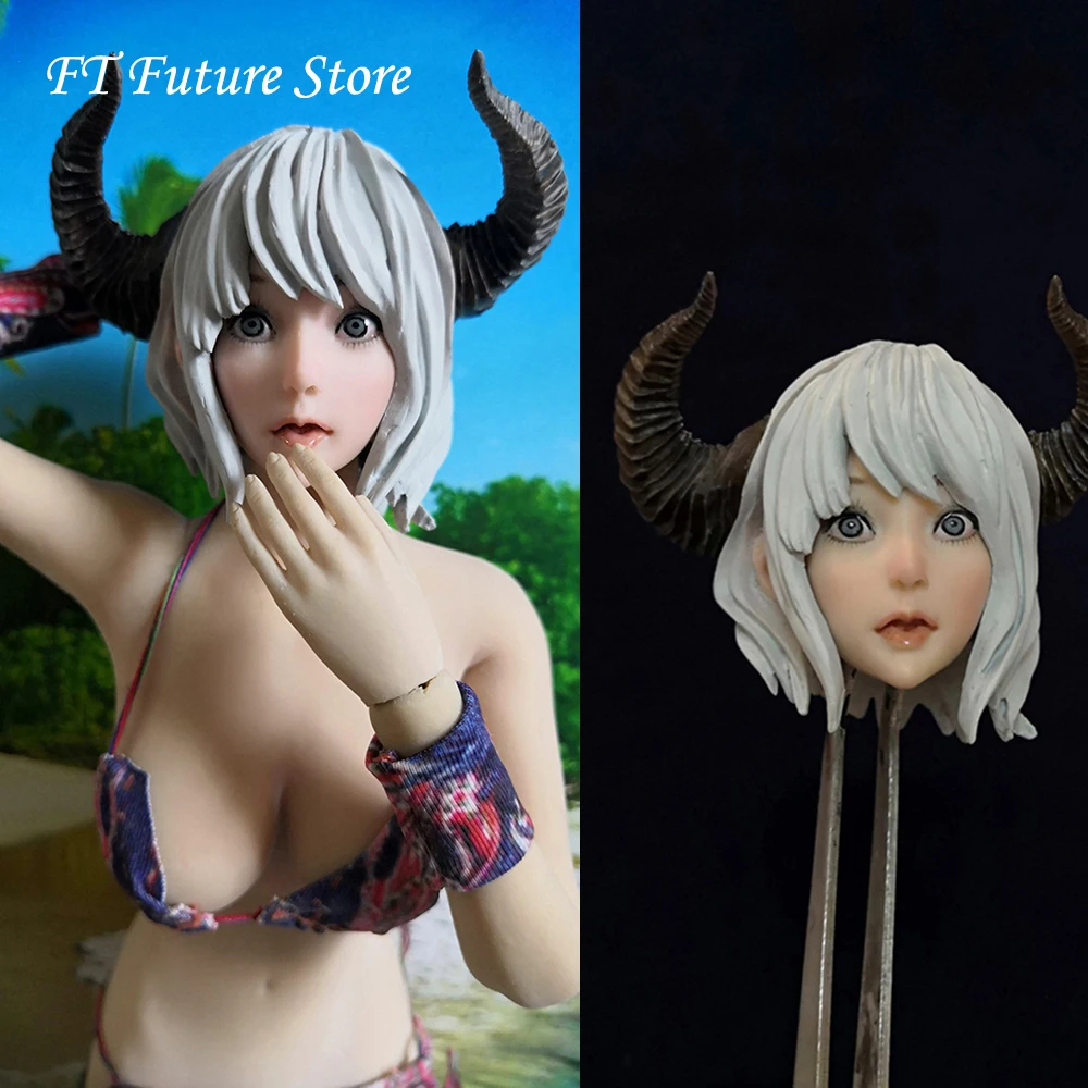In Stock Collectible Japan Anime 1/6 Scale Devil Mother Shinozaki Female Head Carved for 12'' Figures Body | Игрушки и хобби