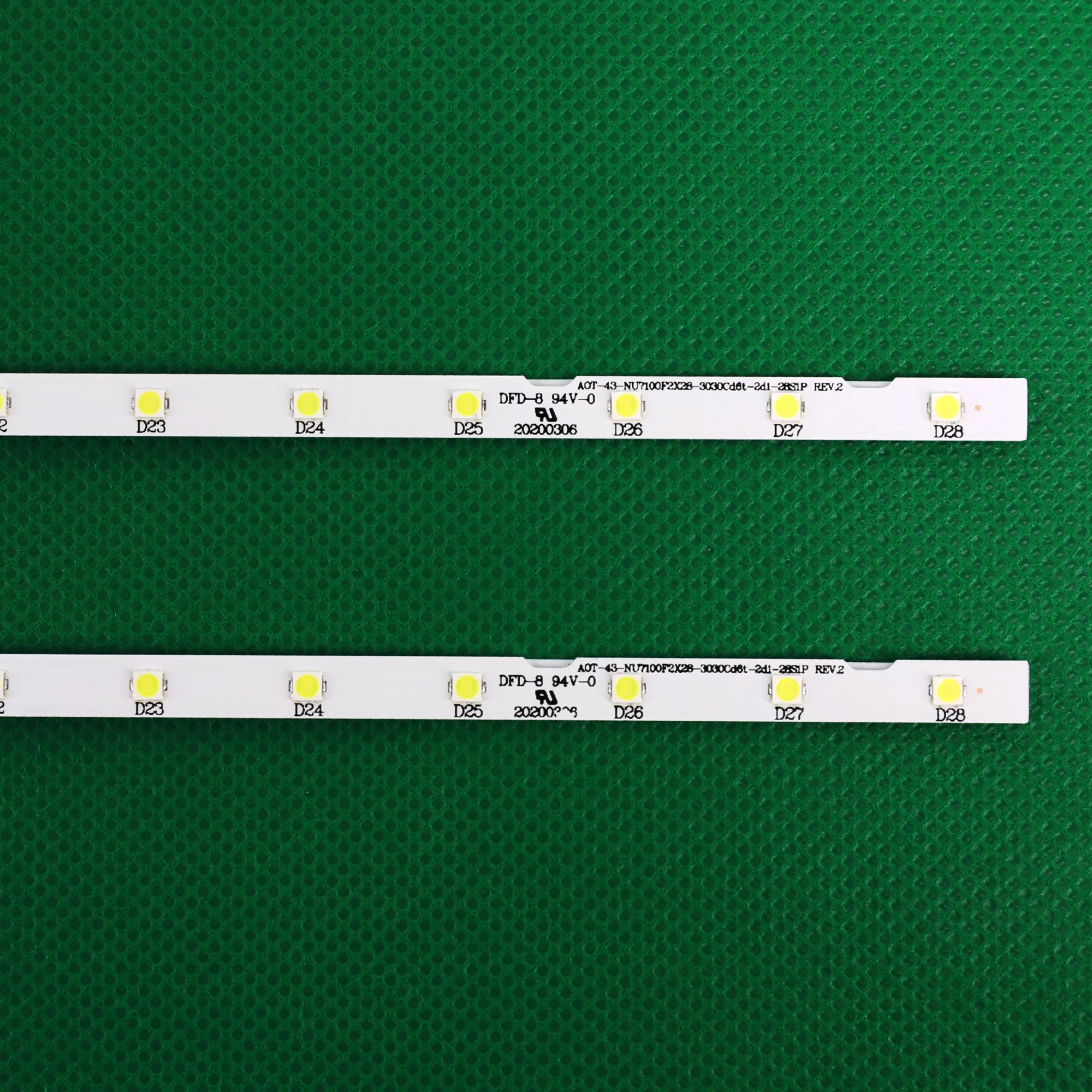 ο 2 PCS 28LED Ʈ Ʈ Ｚ UE43NU7100U AOT_43_NU7100F UE43NU7120U UE43NU7170U BN96-45954A UE43NU7100