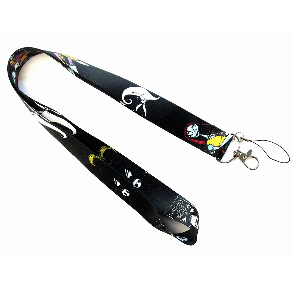 

Keychian ID Cards Holder Christmas Cartoon Neck Halloween Ghost Head Mobile Phone Strap Hanging Polyester Rope Badge Lanyard