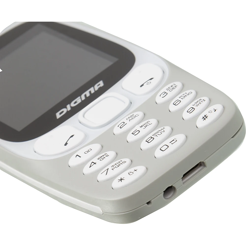 Мобильный телефон Digma Linx N331 2G 32Mb серый 2Sim 2.44" TFT 240x320 0.08Mpix