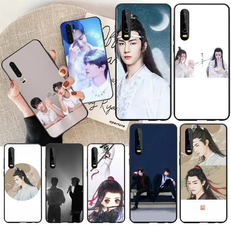 Мягкий чехол для телефона PENGHUWAN Xiao Zhan Wang Yibo черный Huawei Honor 20 10 9 8 8x 8c 9x 7c 7a Lite view |