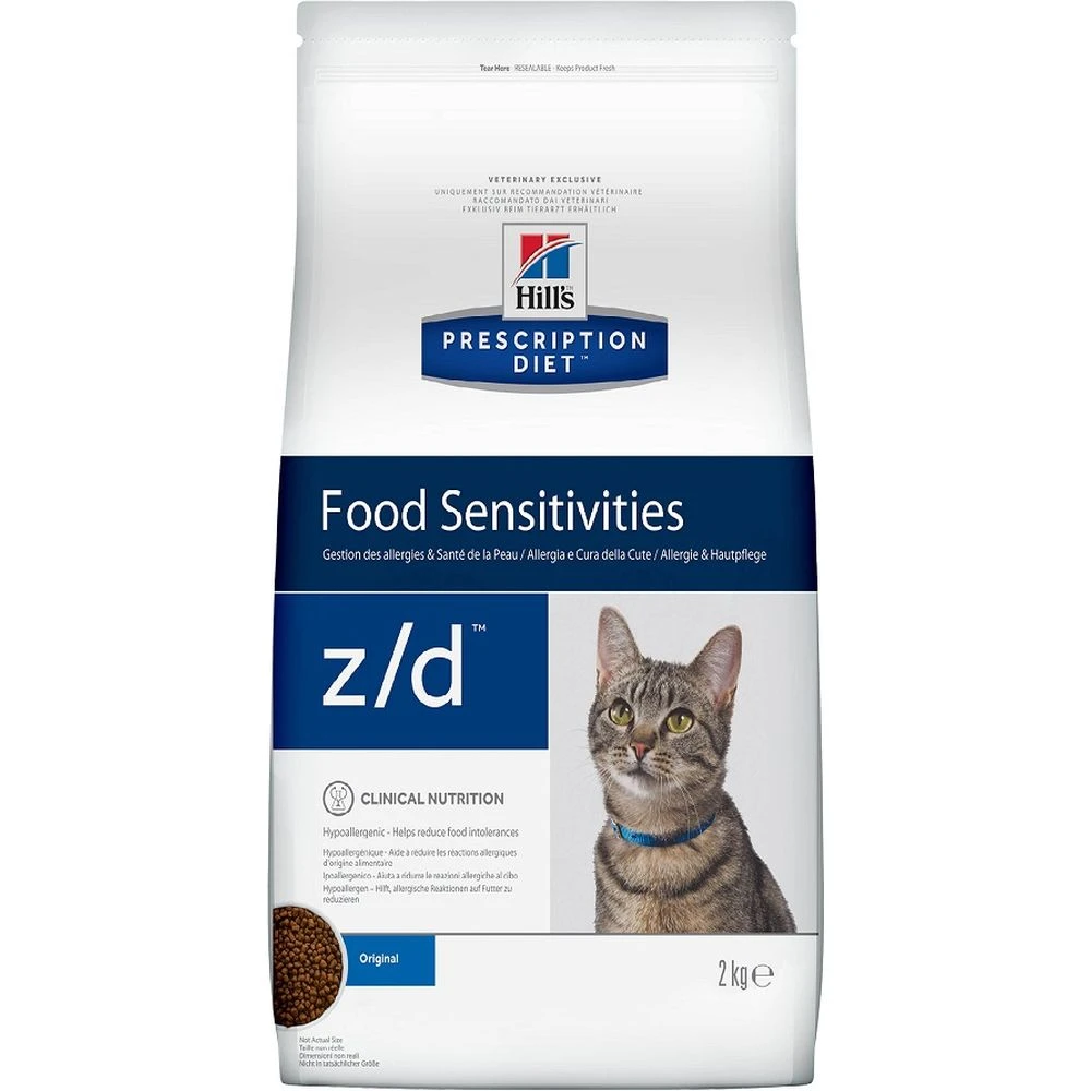 Calificación Grasa explosión Hill's Diet z/d comida para adultos y ancianos, gatos de todas las edades  con alergia alimentaria, 2 kg|Comida seca para gatos| - AliExpress