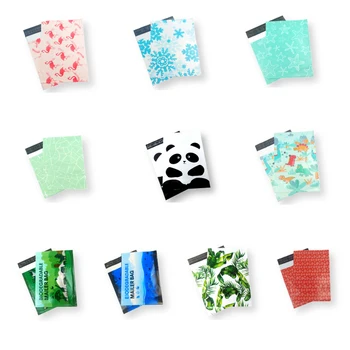 

50Pcs Plastic Courier Storage Bag Waterproof Shipping Bags Thicken Logistics Express Bag Clothes Packaging Courier Envelopes