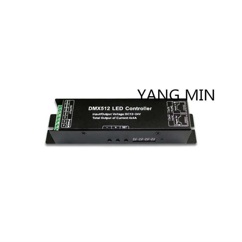 

Free Shipping DMX512 LED Decoder Controller 4 Channels 4X4A 192W Digital Display DC 12V-24V for RGBW 5050 3528 LED Strip Light