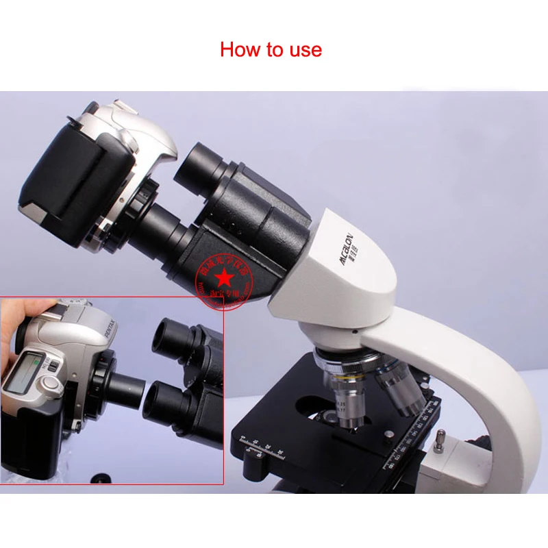 Microscope to Canon Nikon SLR DSLR Camera Adapter SLR Bayonet