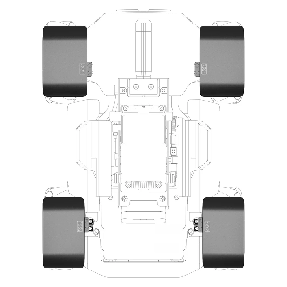 4 шт./компл. алюминиевый сплав крыло Колеса Аксессуары для бампера для DJI RoboMaster S1