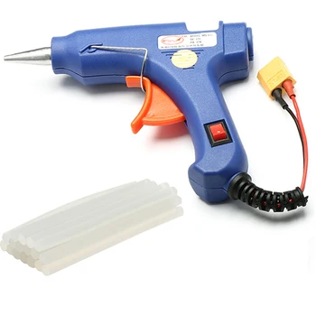 

30W Hot Melt Glue Gun With XT60 Plug For RC Models Outfield 3S 12V Heater Heating Wax 7mm Glue Stick DIY Hand Tools