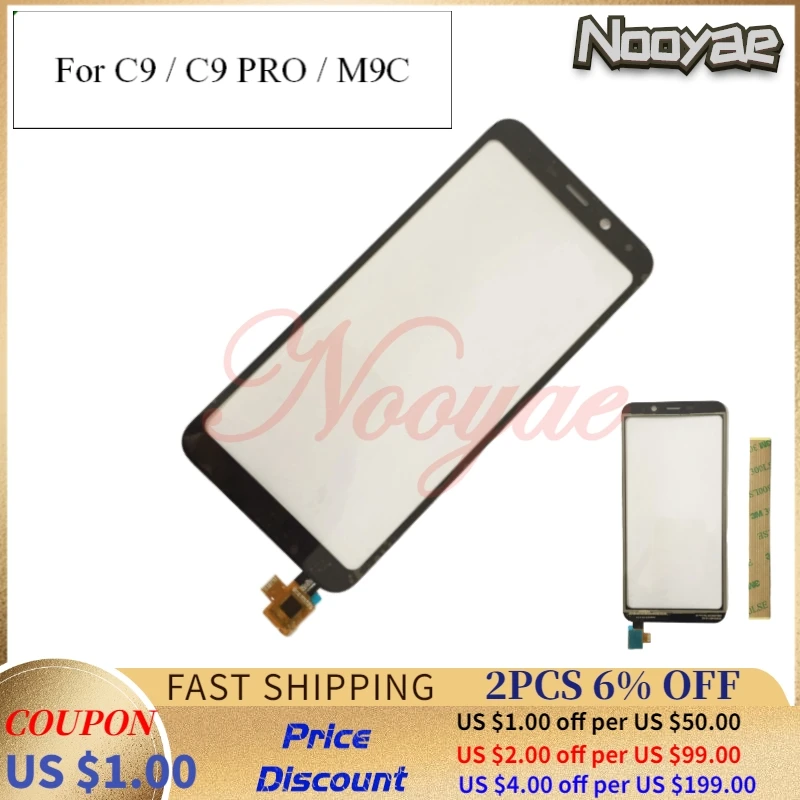 Сенсорный экран 5 45 &quotдля Meizu C9 / pro/M9C Черный сенсорный дигитайзер передняя