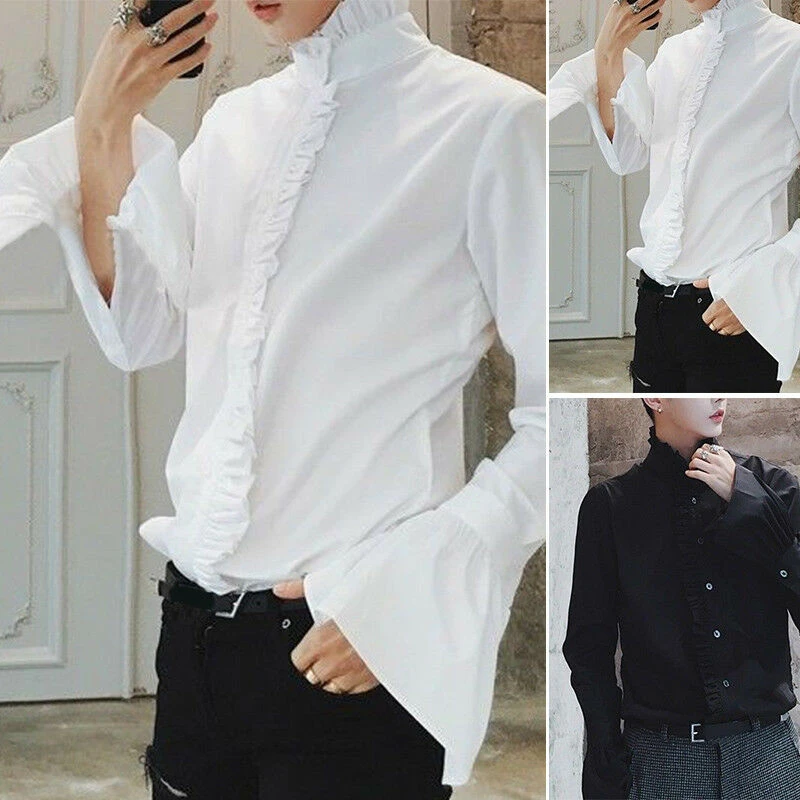 men's shirt with puffy sleeves