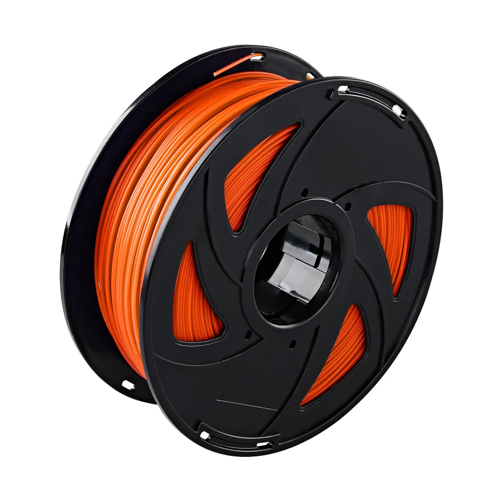 XVICO PLA нить для 3D-принтера 1,75 мм 1 кг/2,2 фунта катушка оранжевого, зеленого, белого и красного цветов для украшения Хэллоуина - Цвет: Orange