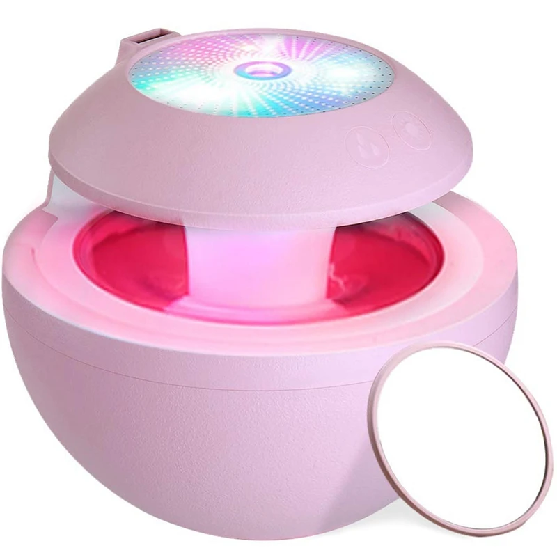 

Portable Usb Humidifier,Mini Fan,Led Projection,Abs Mirror,4 In 1 Personal Room Humidifiers,500Ml Cool Mist Humidifiers With Fan