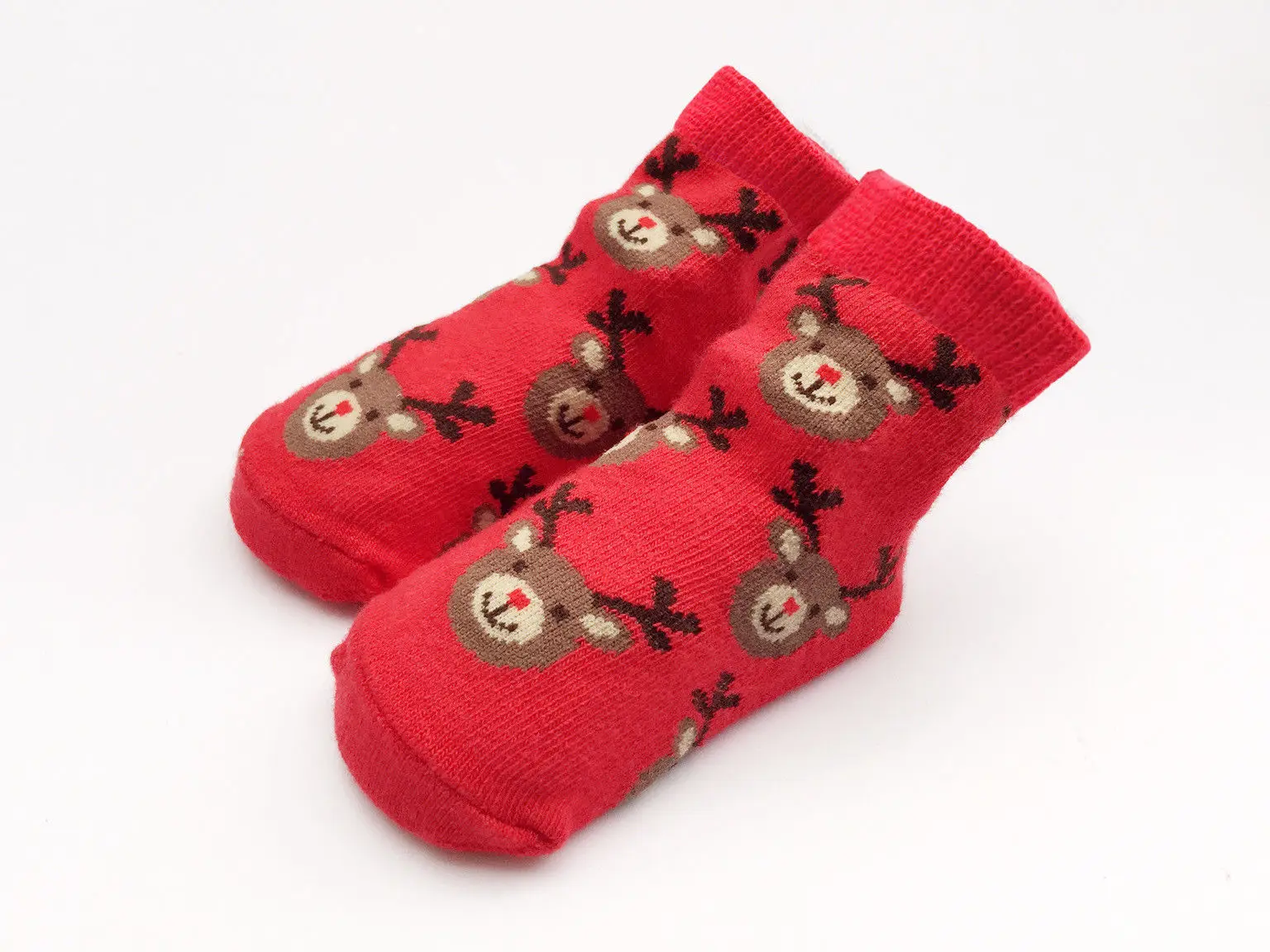 Pudcoco/рождественские носки для новорожденных; хлопковые детские носки для маленьких мальчиков и девочек; мягкие носки с изображением рождественской елки Санты для малышей