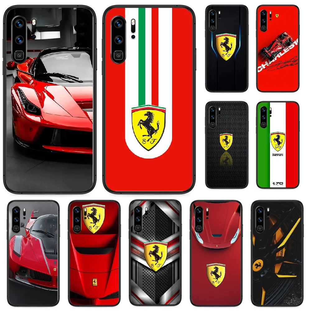 Чехол для телефона Super run автомобиль ferrari Huawei P 9 Smart 10 20 30 40 8 Lite Mini Z 2019 Pro черный prime