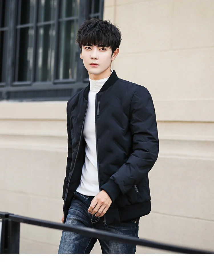 MEN'S down Jacket Short Casual New Style Thick Warm Slim Fit Youth Coat MEN'S Top