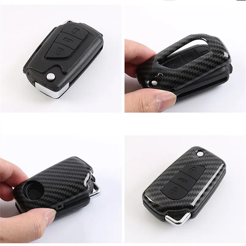 Carbon-fiber-Car-Styling-Auto-Protection-Key-Shell-Cover-Case-For-Toyota-Rav4-2018-Prius-Camry (3)