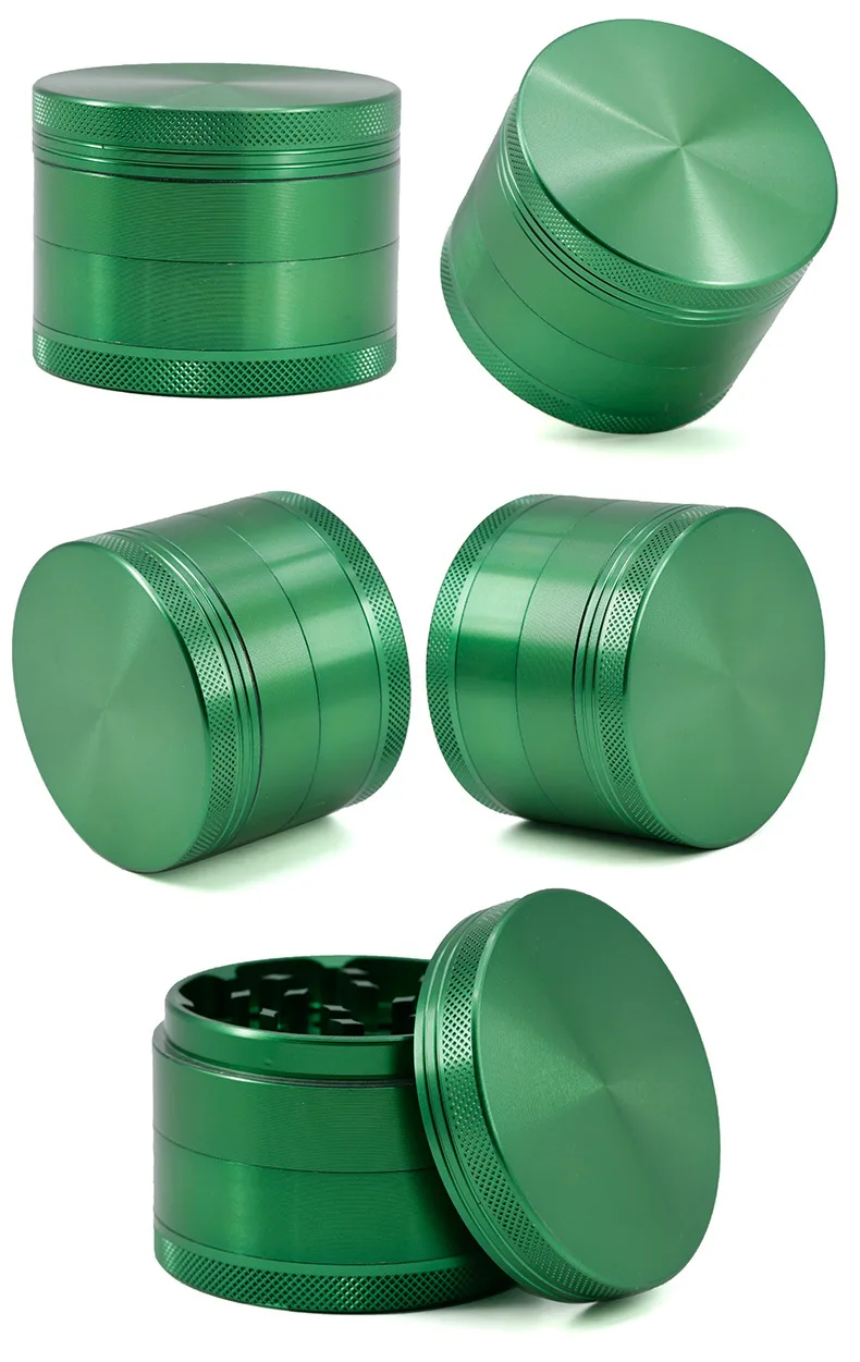 63MM Aluminum Alloy CNC Four layer Smoke Grinder Grinder Big 4