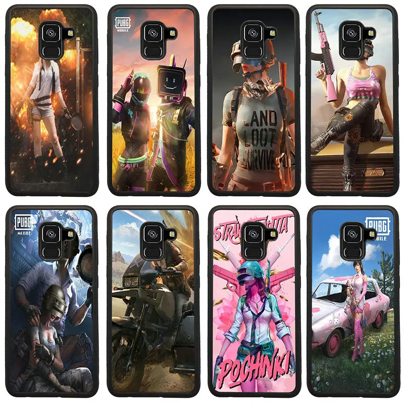 Жесткие чехлы PUBG для мобильных телефонов из тпу Samsung Galaxy A5 A7 A8 J3 J4 J6 J7 J8 2017 2018 S7 S8 S9 S10