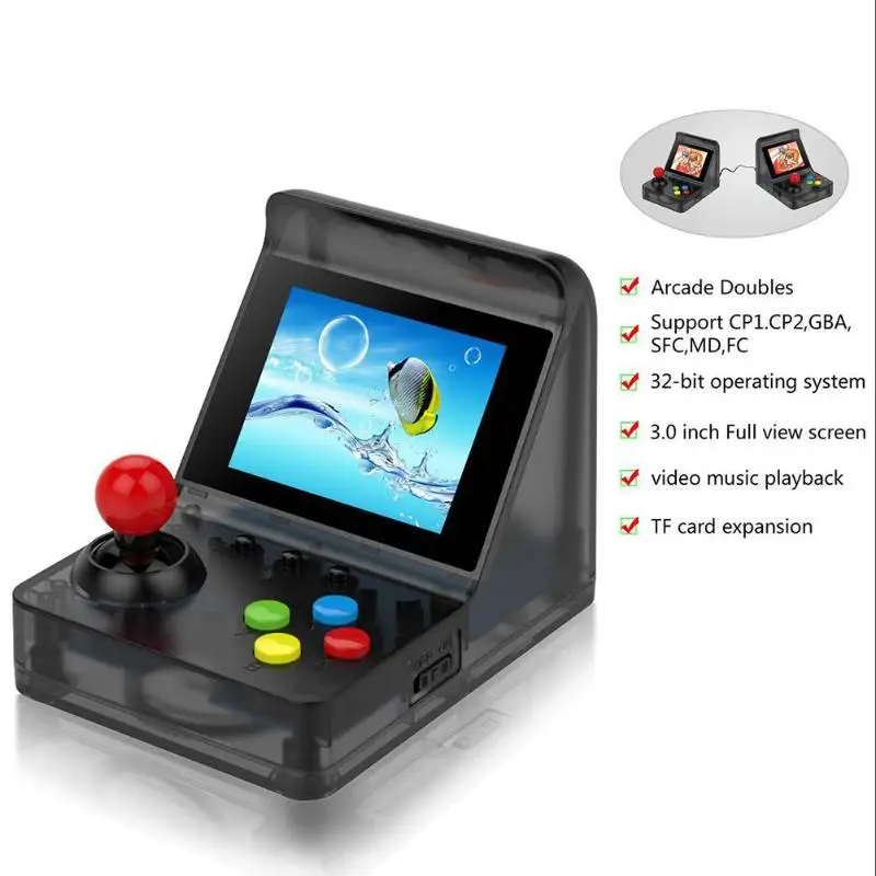 Powkiddy 3 дюйма 320x240 A7 игровая консоль Ретро игровой плеер 32 бит встроенный 520 классических игр поддержка двойных и Tf карт Макс 3