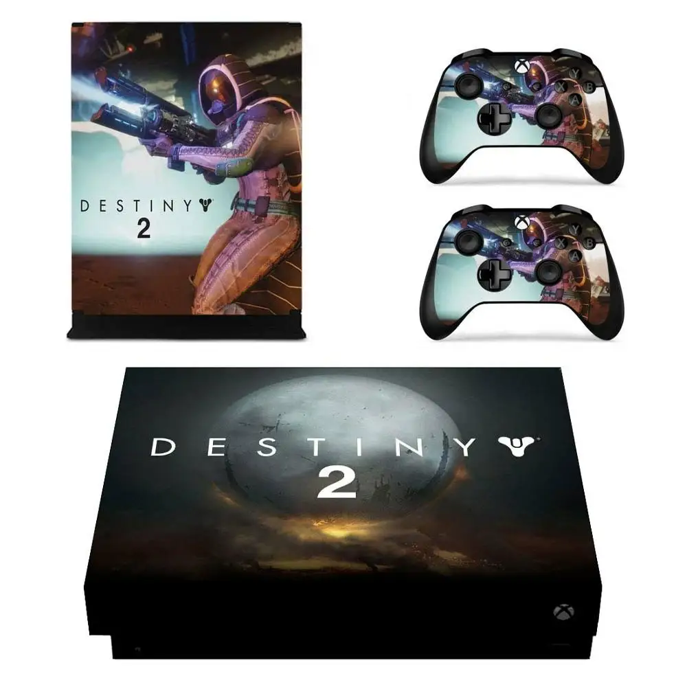 YSX1X0075 Destiny 2 Стикеры s для Xbox One X из винила и кожи Стикеры наклейки для домашнего декора для Xbox one X Xbox Slim консоли пульты дистанционного управления скины - Цвет: YSX1X0075