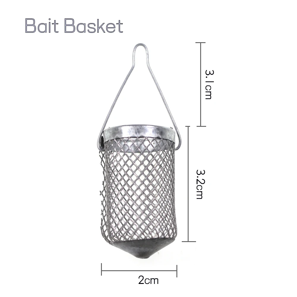 Description Picture 3 of item2 Sets String Hooks Sabiki Rig with 7 Fishhooks Sea Fishing Flasher Rigs With Swivel Snap Bait Rigs With Bait Basket