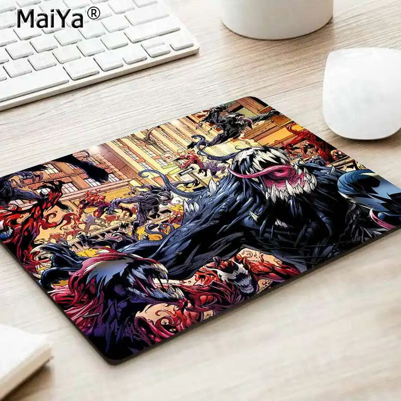 Not Lock Edge18x22cm Maiya ваши собственные коврики venom силиконовый большой/маленький коврик для мышки игра большой коврик для мыши клавиатуры коврик - Цвет: Not Lock Edge18x22cm