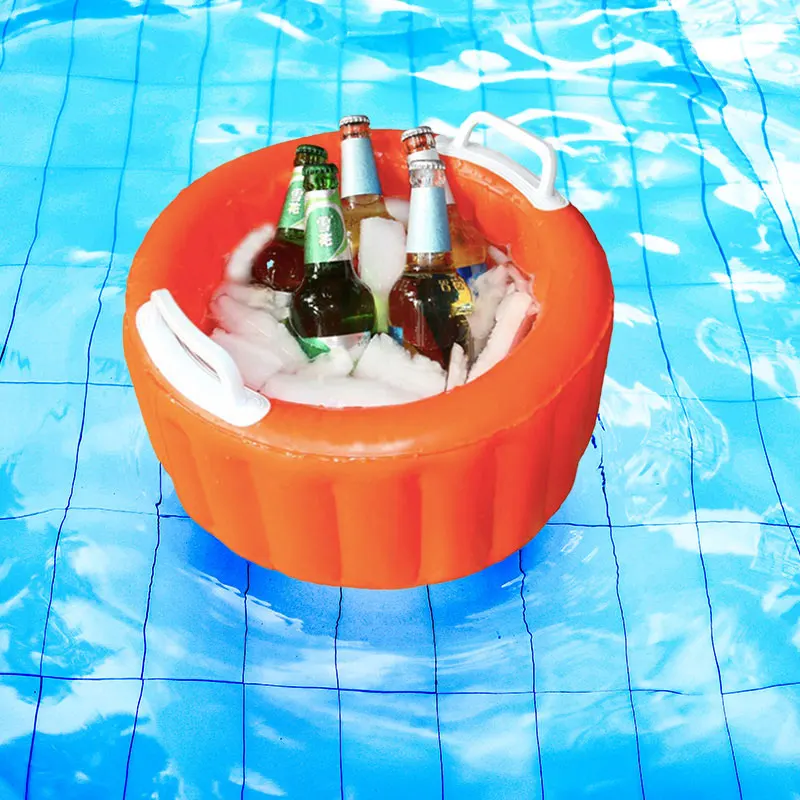 

Inflatable Beer Cooler Bucket Pool Float Summer Water Party Air Float Ice Bucket Serving/Salad Bar Bucket