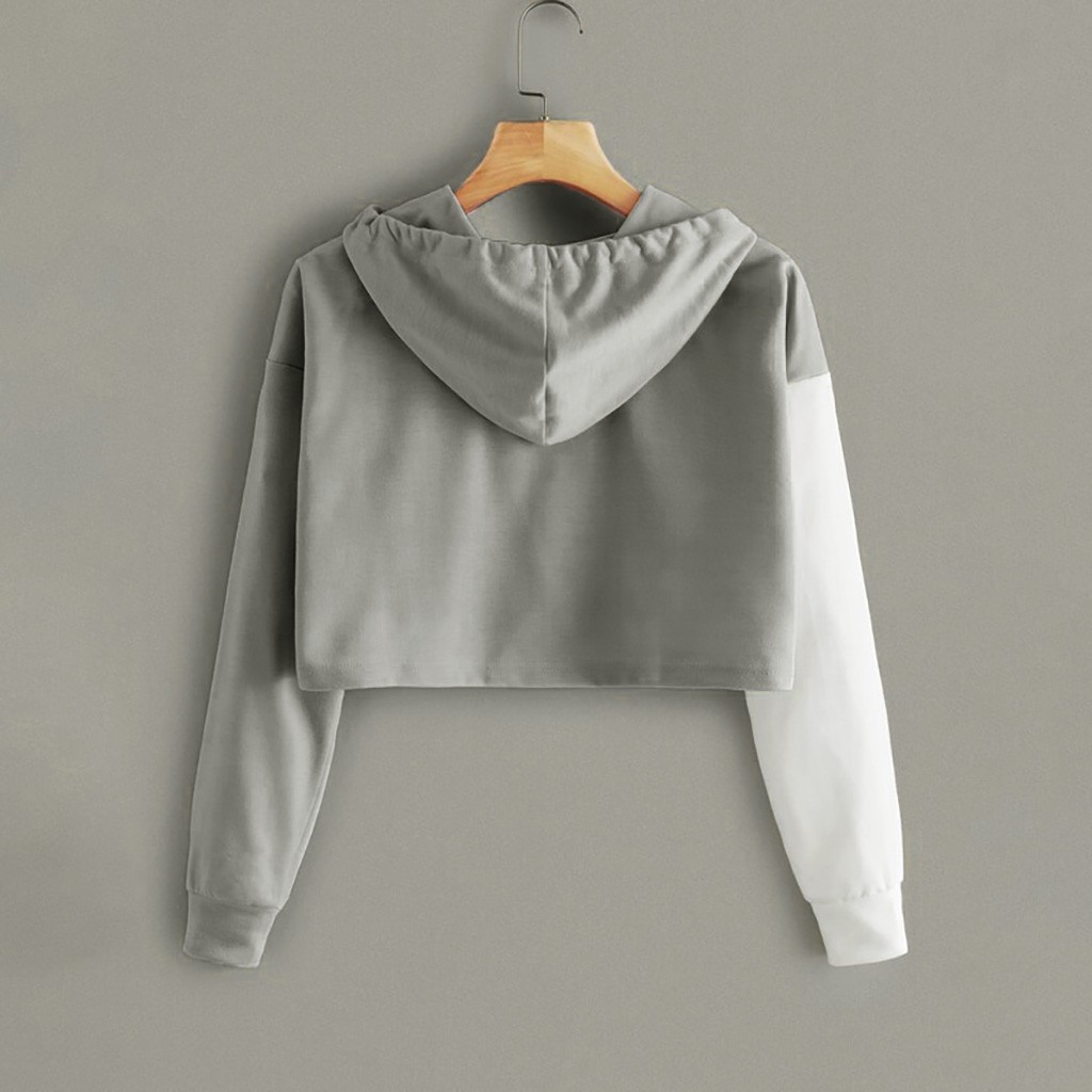 Sequined Patchwork Hoodie
