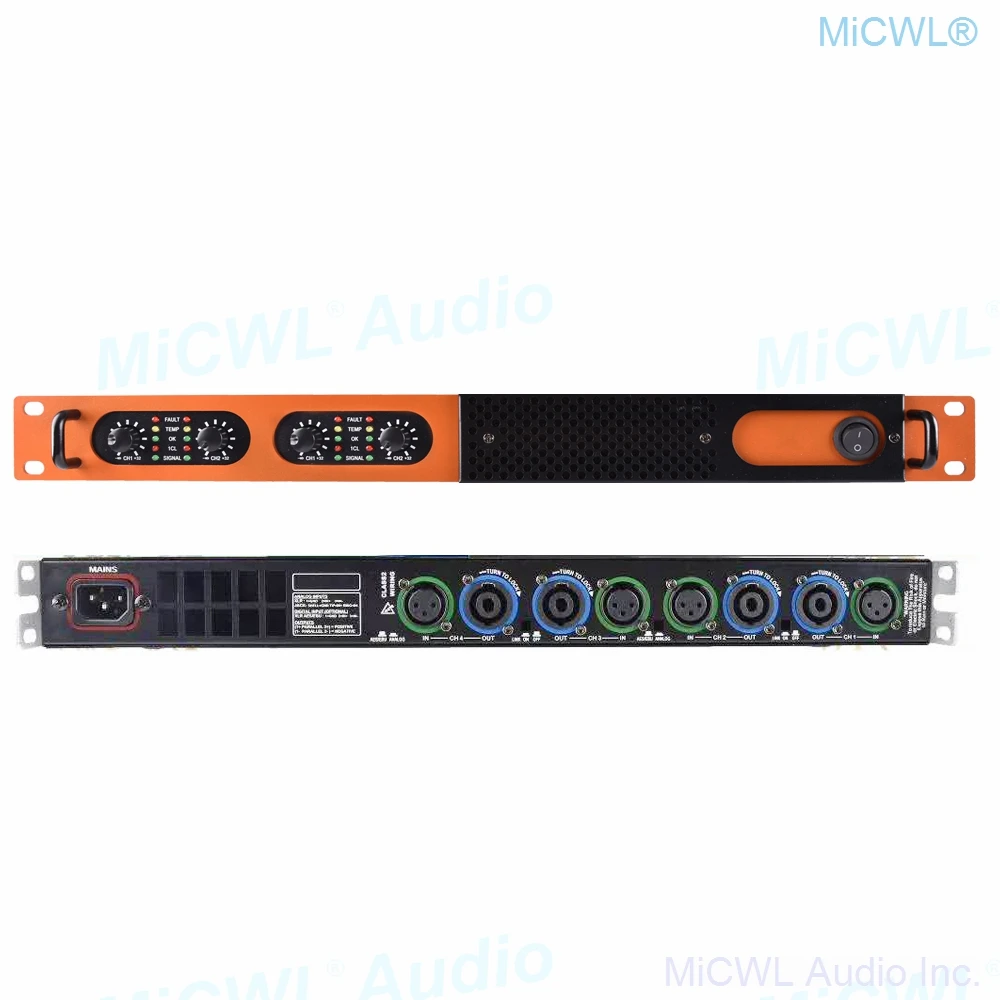 2800W Digital Power Amplifier Stage Audio Speaker