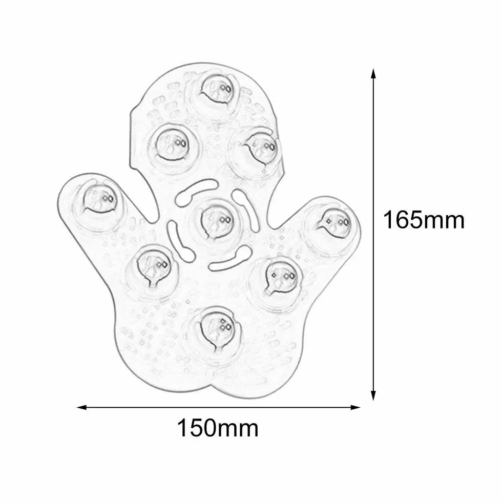 Роликовая Массажная перчатка для тела антицеллюлитная для снятия боли в мышцах расслабляющий массажер для шеи, спины, плечей, ягодиц