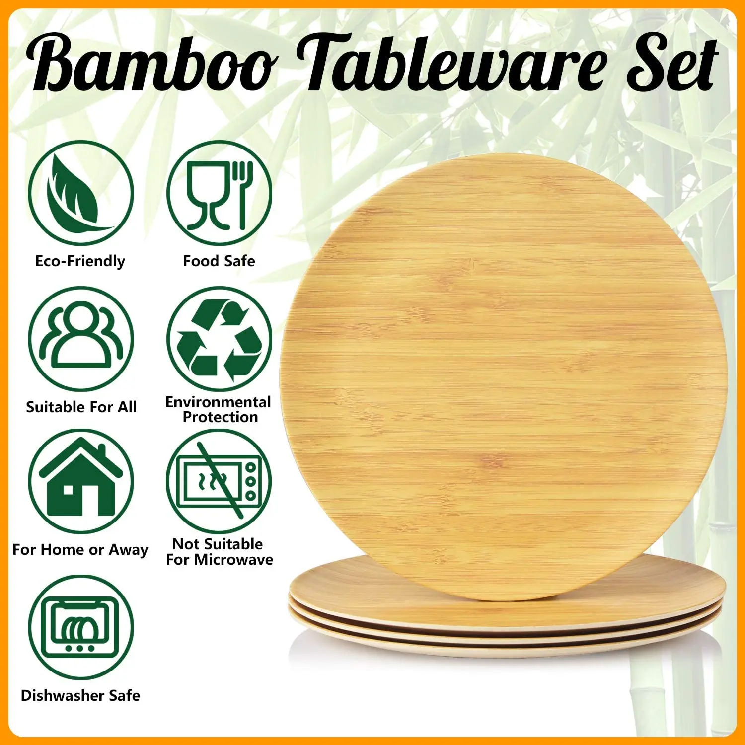 Bamboo Fiber Müslischale Bambusfaser hellblau Campinggeschirr Frühstück NEU 