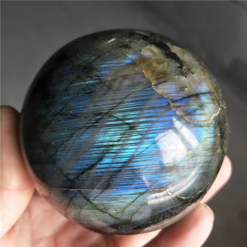 

bigger natural labradorite sphere crystal healing specimen mineral color moonlight stone ball for collection