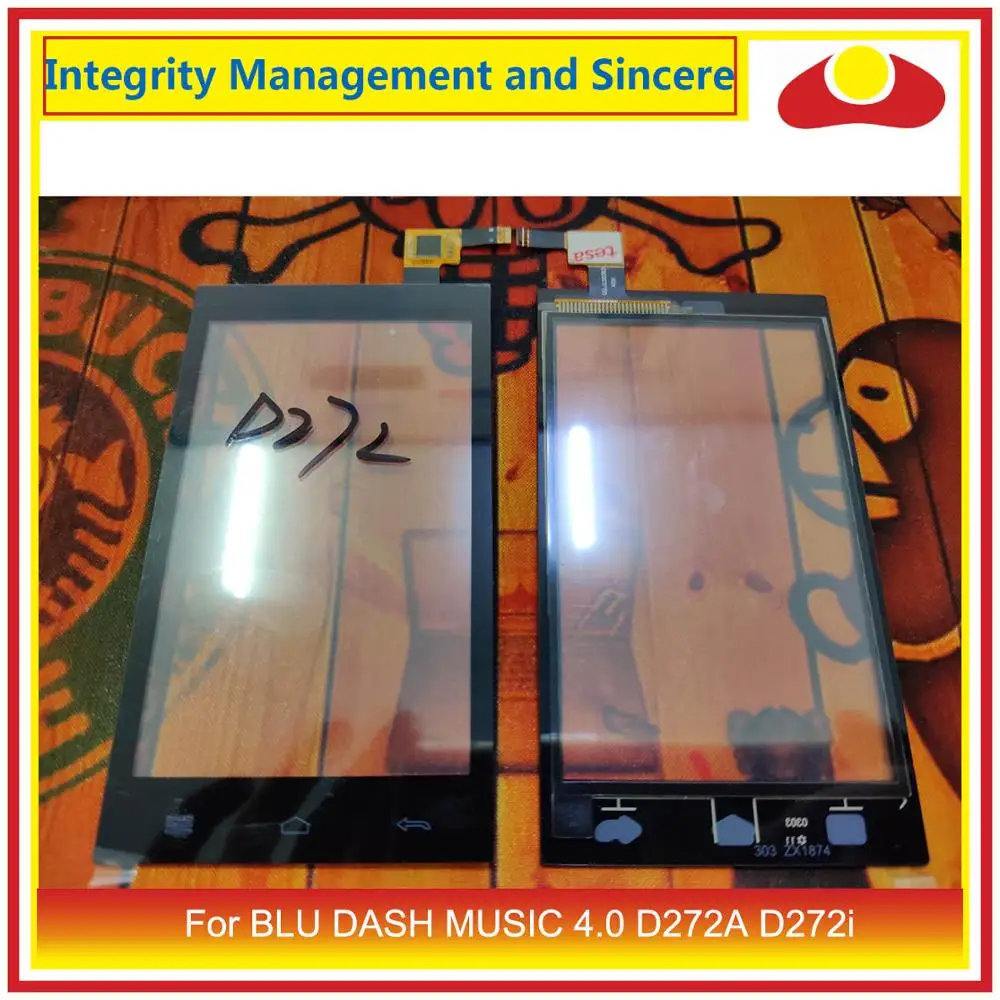 Для BLU DASH MUSIC 4,0 D272A D272i сенсорный экран дигитайзер Сенсорная панель Датчик передняя внешняя стеклянная линза Замена сенсорного экрана