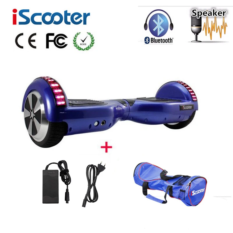 IScooter 6 5 "Ховерборд bluetooth smart двухколесный самобалансирующийся Электрический