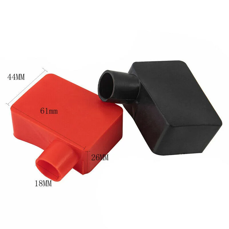 

2pcs Car Battery Terminal Cover A Universal Top Column Protection Cover For Automotive Positive And Negative Battery Terminals.