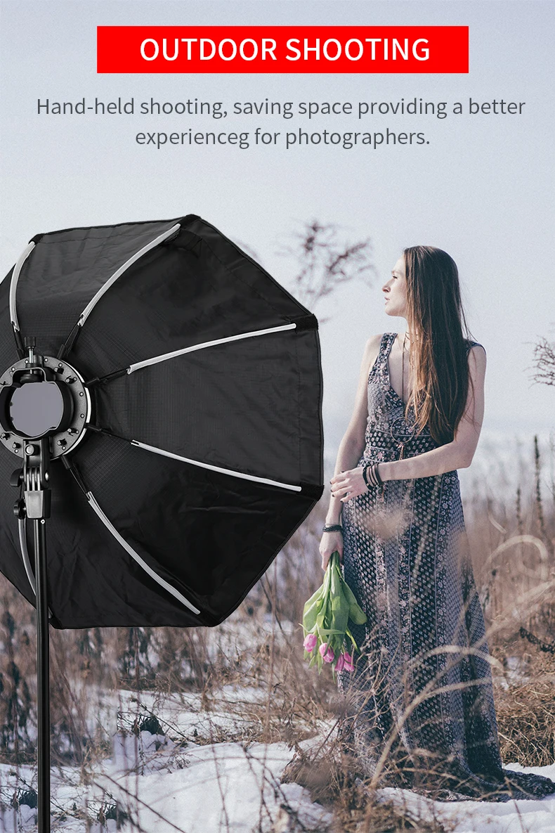 Софтбокс TRIOPO 65 см KX65CM Octagon Umbrella софтбокс для Godox AD200 V1 Speedlite Flash светильник аксессуары для фотостудии