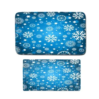 

Christmas Pattern Non-slip Carpet Bath Mat Floor Mat Foot Mat PVC Non-slip Mat