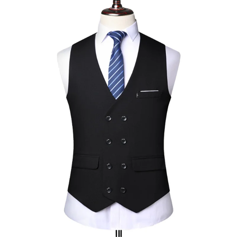 Traje informal para hombre, chaqueta ajustada, chaleco, moda coreana, británica, primavera y otoño, 2020