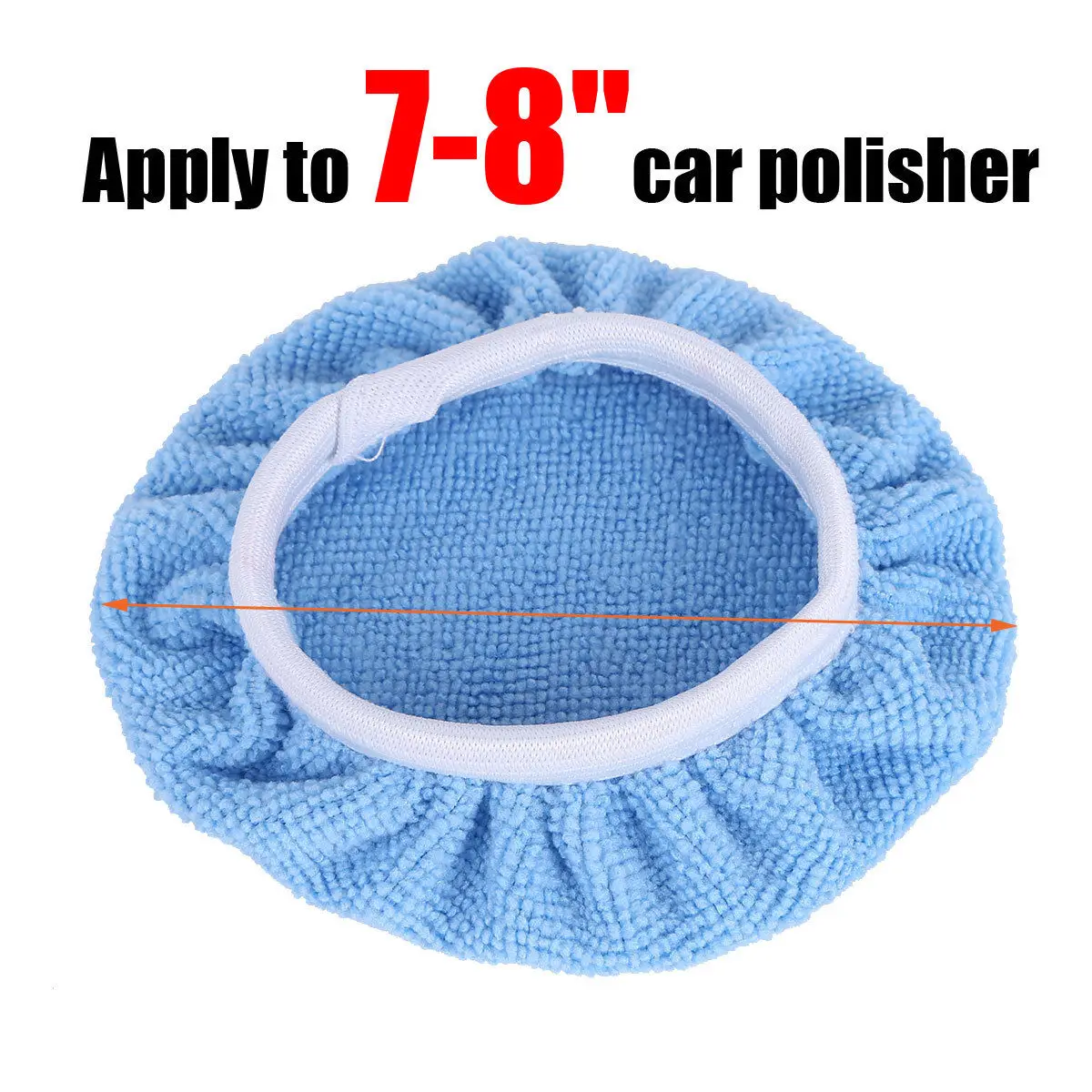 

5PC 9/10 Car Polisher Pad Soft Microfiber Polishing Bonnet Buffing Pads Cover