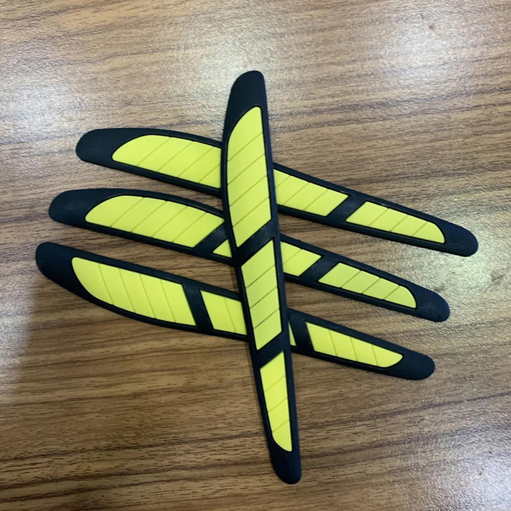 Защитная полоска для края двери автомобиля, зеркала заднего вида, наклейка против столкновений - Цвет: Yellow