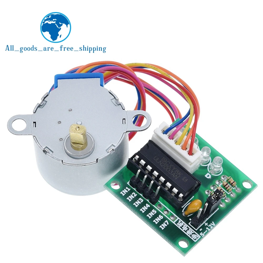 Завеса 1 лота 28BYJ 48 5V 4 фазный шаговый двигатель + Драйвер платы ULN2003 для Arduino (1 шт.)