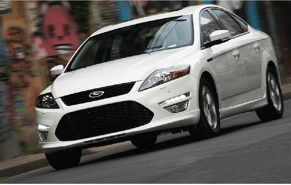 Автомобильный Стайлинг гоночный Центр решетка с значком сетки для Ford Mondeo MK4 2011 2012 2013 ABS пластик черный передний бампер