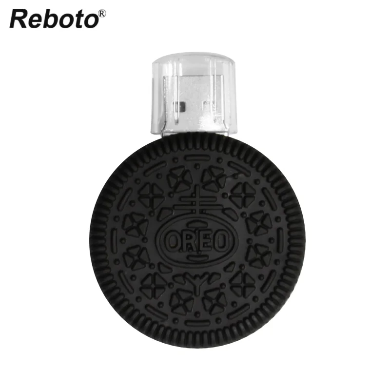 Reboto Милая мультяшная USB карта памяти 64 ГБ 32 ГБ 16 ГБ 8 ГБ Черный молочный шоколад печенье Креативный дизайн флэш-диск мини-флешка