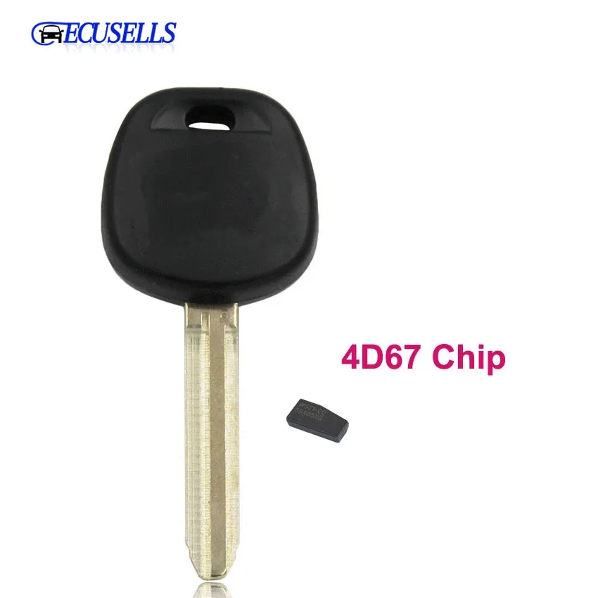 Чистый ключ зажигания транспондера с чипом 4D67 для Toyota CAMRY AVALON SIENNA|key with chip|key keykey blank
