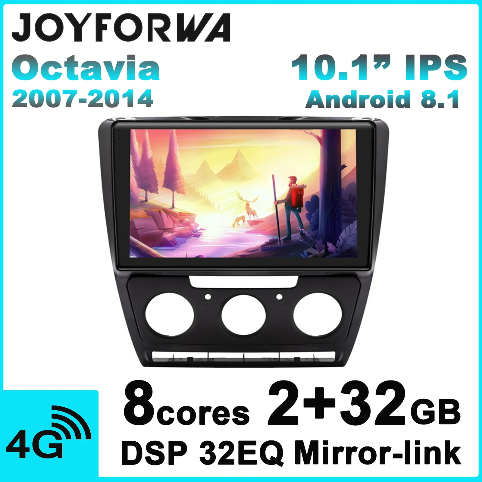 Excellent 10.1" 1Din Android 8.1 Car Stereo Auto Radio Head Unit for Skoda Octavia 2007-2014 Auto GPS DSP SPDIF MirrorLink SIM Card DVR BT 0 Excellent 10.1" 1Din Android 8.1 Car Stereo Auto Radio Head Unit for Skoda Octavia 2007-2014 Auto GPS DSP SPDIF MirrorLink SIM Card DVR BT 0