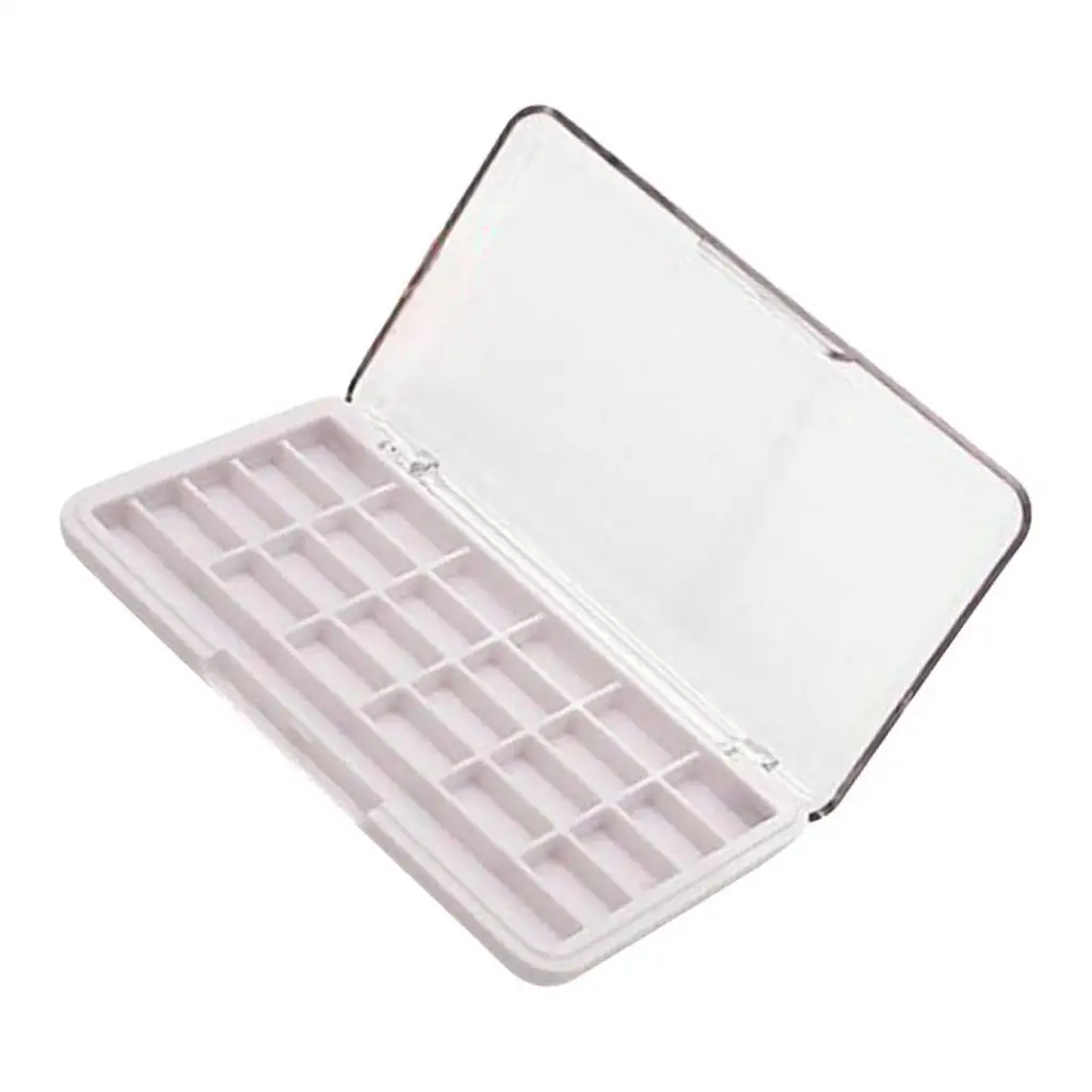 24 Grids DIY Empty Eyeshadow Palette Pallet Box Blusher Lipstick Lip Gloss Blush Powder Holder Case with Brush Slot