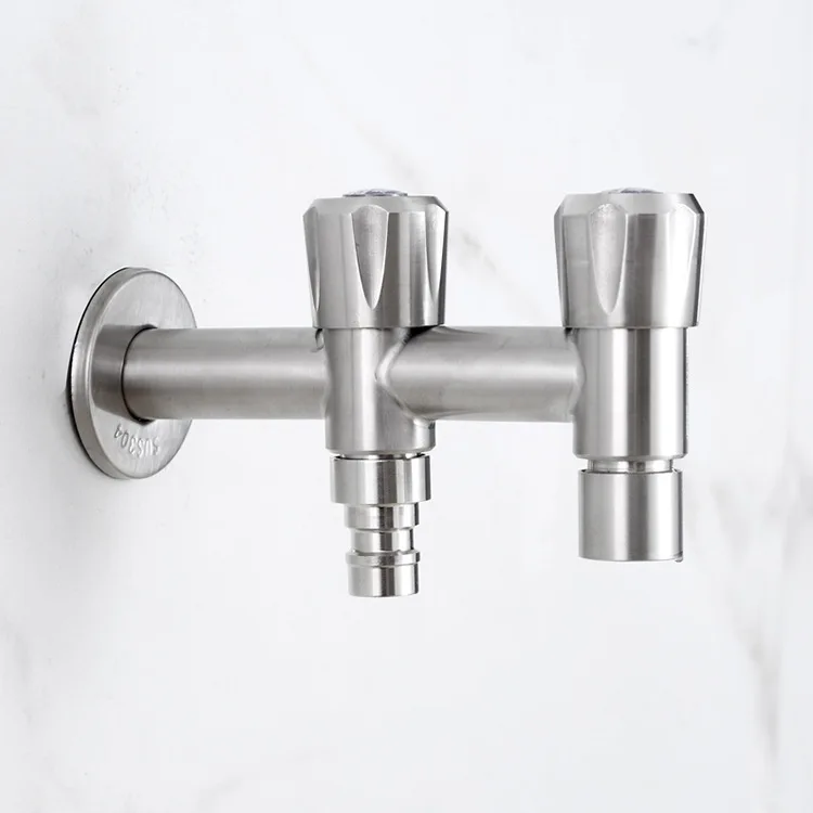

304 Washing Machine Faucet 4 Hours Quick Opening Lengthen Leading Dual-Use One into Two Mop Pool Faucet Single Cold