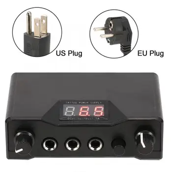 

Double Digital Display Permanent Tattoo Power Supply Machine For Liner Shader Tattoo Artists Tattoo Accessory US Plug