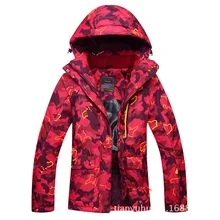 Стиль, лыжный костюм для женщин, корейский стиль, зимний, для улицы, шпон, двойная пластина, Анорак, водонепроницаемый, толстый, теплый, дышащий