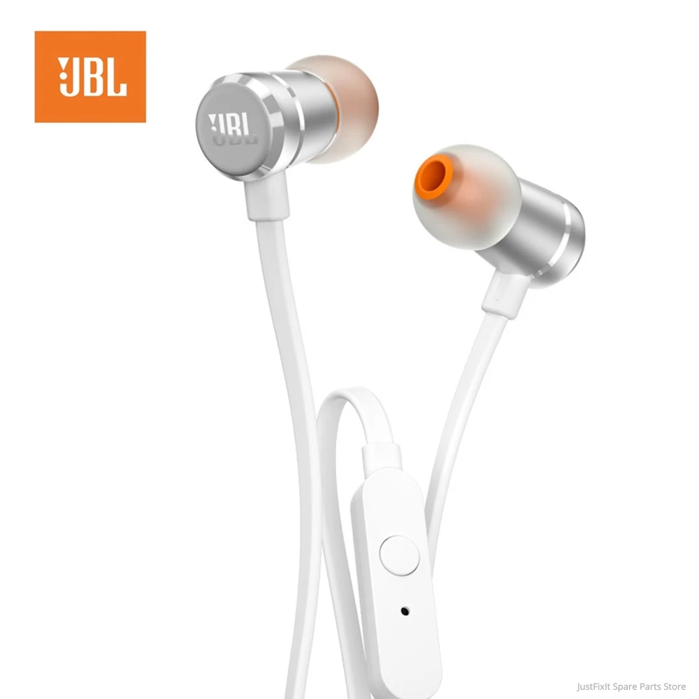 JBL T290 Wired Earphones Stereo Music Sports Bass Headset 1 Button Remote Hands free Call with Mic for iPhone Android