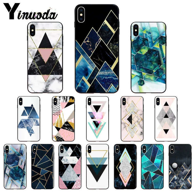 

Yinuoda Marble pattern Black TPU Soft Silicone Phone Case Cover for iPhone 5 5Sx 6 7 7plus 8 8Plus X XS MAX XR 11pro max